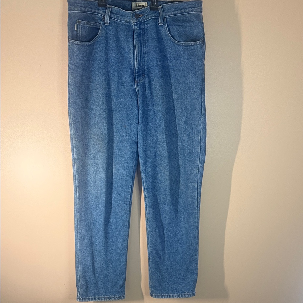 L.L. Bean Men's Light Blue Straight Jeans
